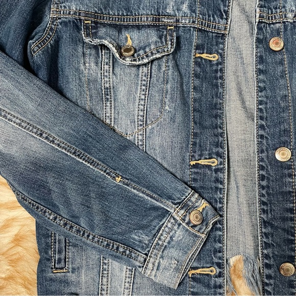 AEO cutoff denim jacket - Picture 3 of 7